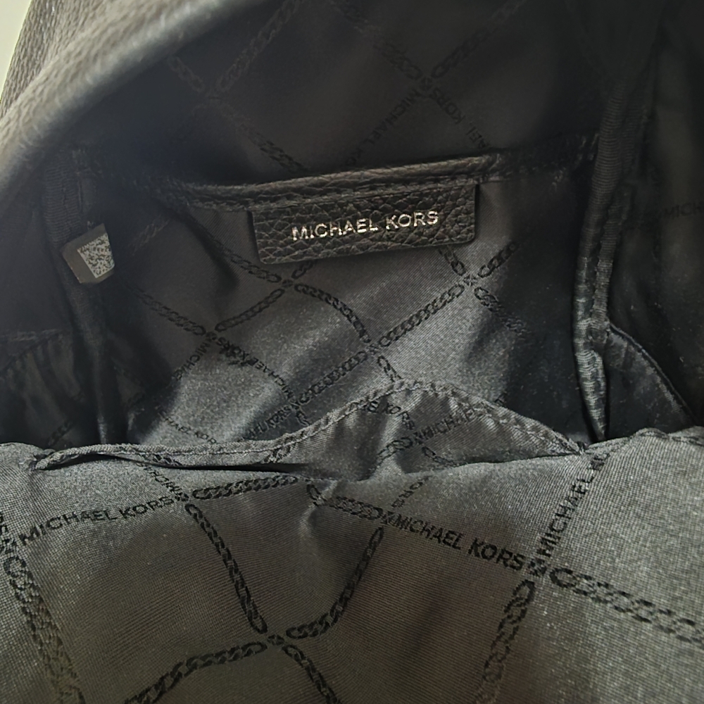 Michael Kors Black Leather Mini Backpack - Picture 4 of 6